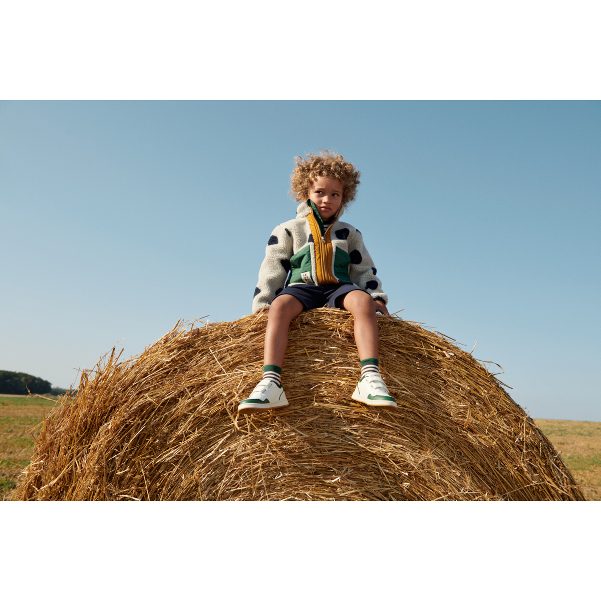 Liewood NOAM Fleecejacke - Spot dots / Mist - Jacke