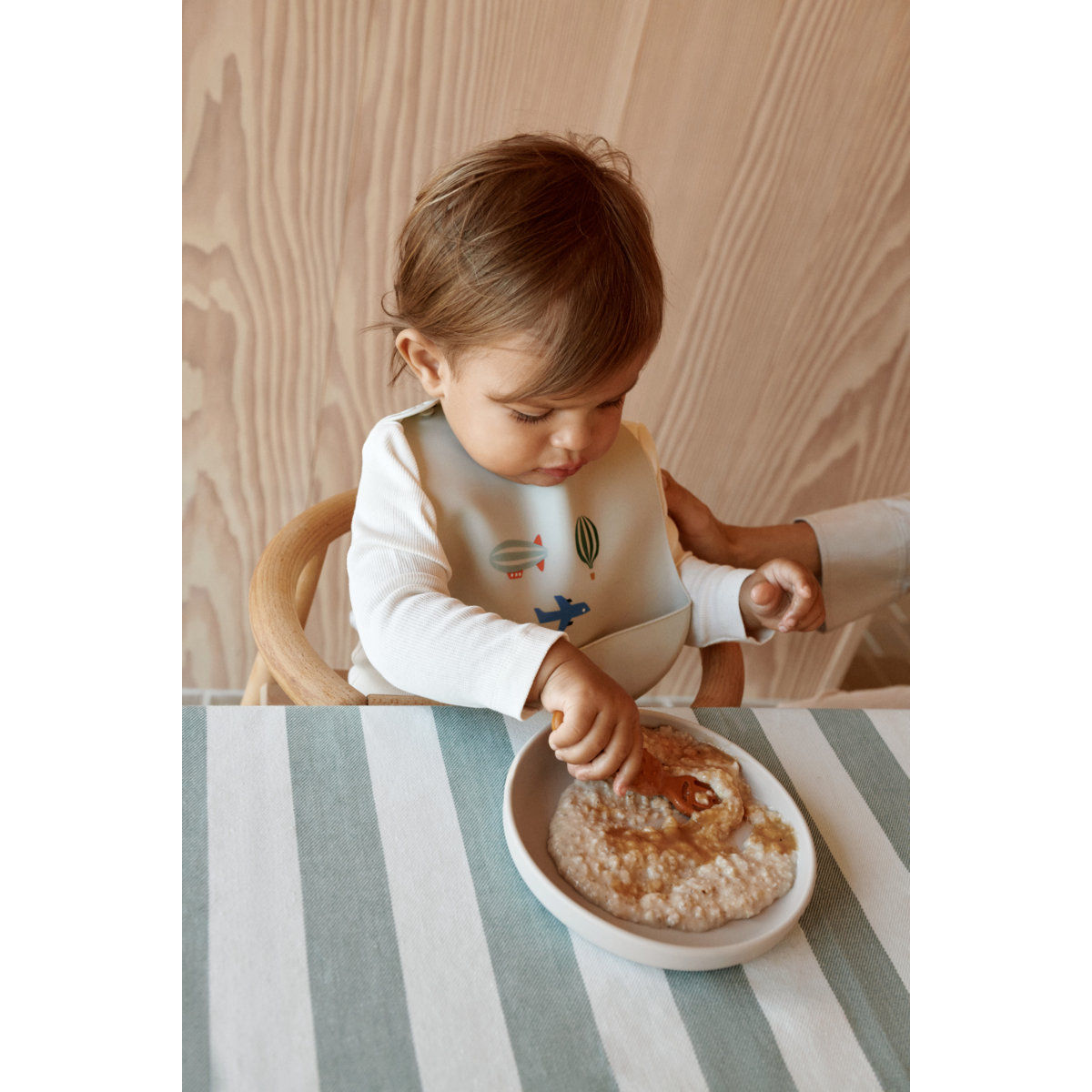 Liewood Tilda Silikon Lätzchen 2er Pack - Aviator / Ecru - Lätzchen