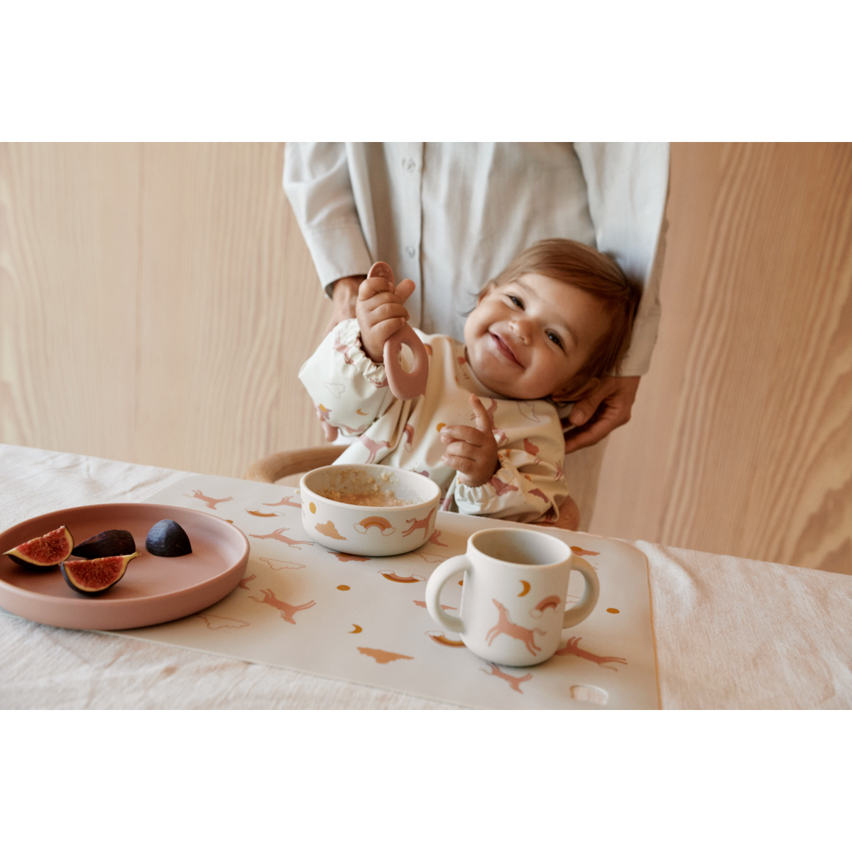 Liewood VIVI Silikon Geschirrset - Dream / Ecru - Geschirr satz