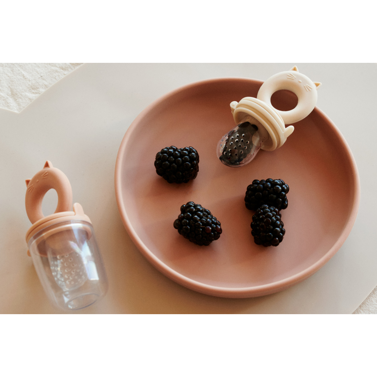 Liewood Miranda Fruchtschnuller 2er Pack - Tuscany rose / Apple blossom - Fruchtschbuller