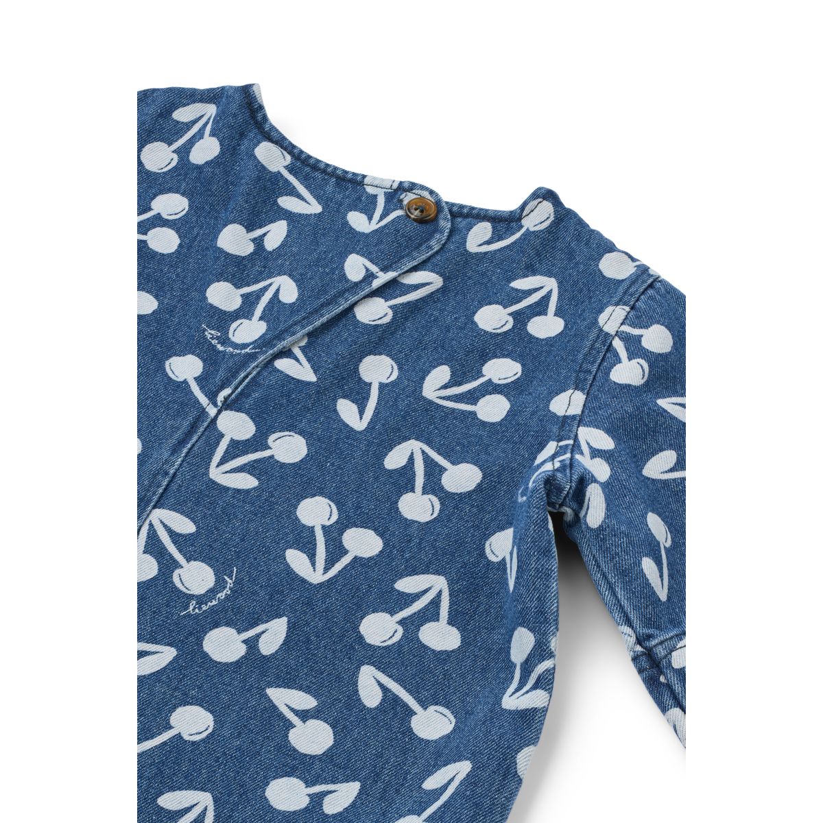 Liewood ANGELICA Bedrucktes Denim-Kleid - Cherry blossom / Medium blue denim - Kleid