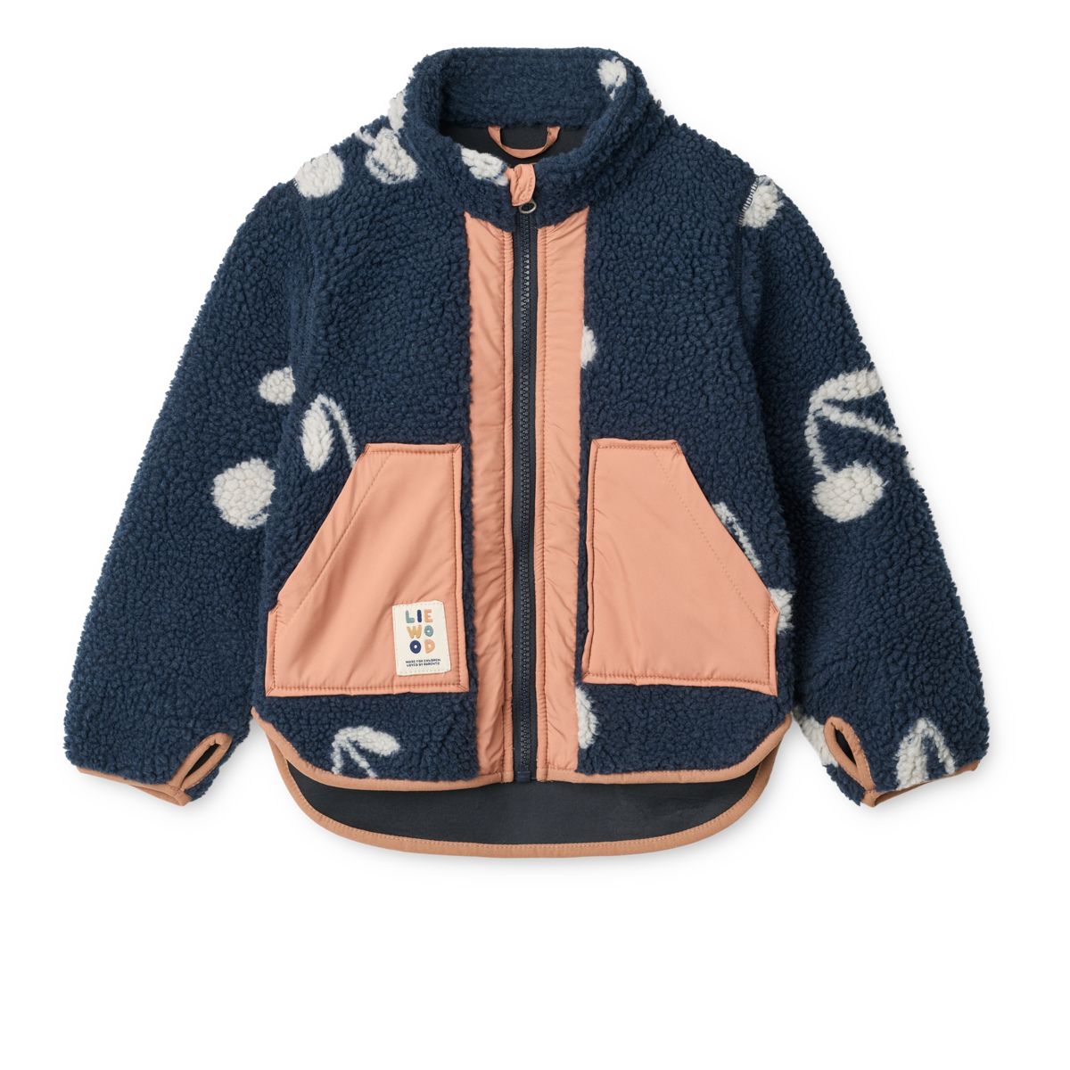 Liewood NOAM Fleecejacke - Cherry blossom / Classic navy - Jacke