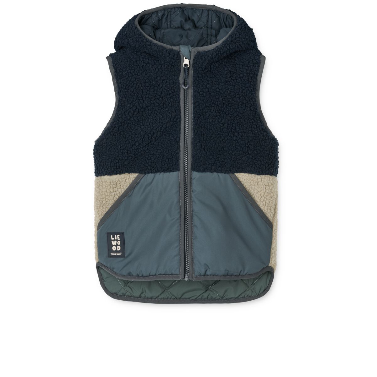 Liewood DIANA Wendare Fleeceweste - Whale blue multi mix - Vest