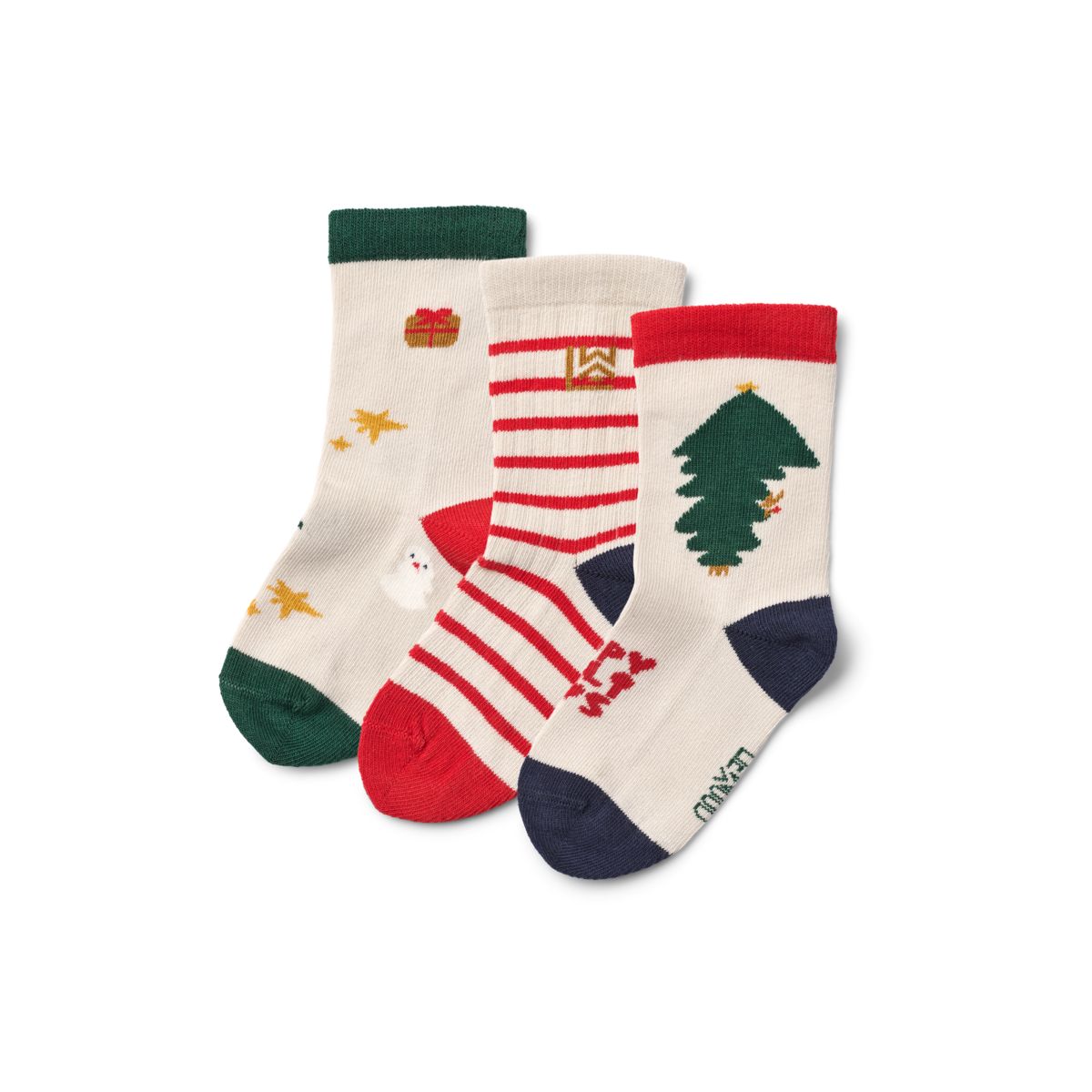 Liewood SILAS Socken 3er-Pack - Holiday / Sandy - Socken/Strümpfe