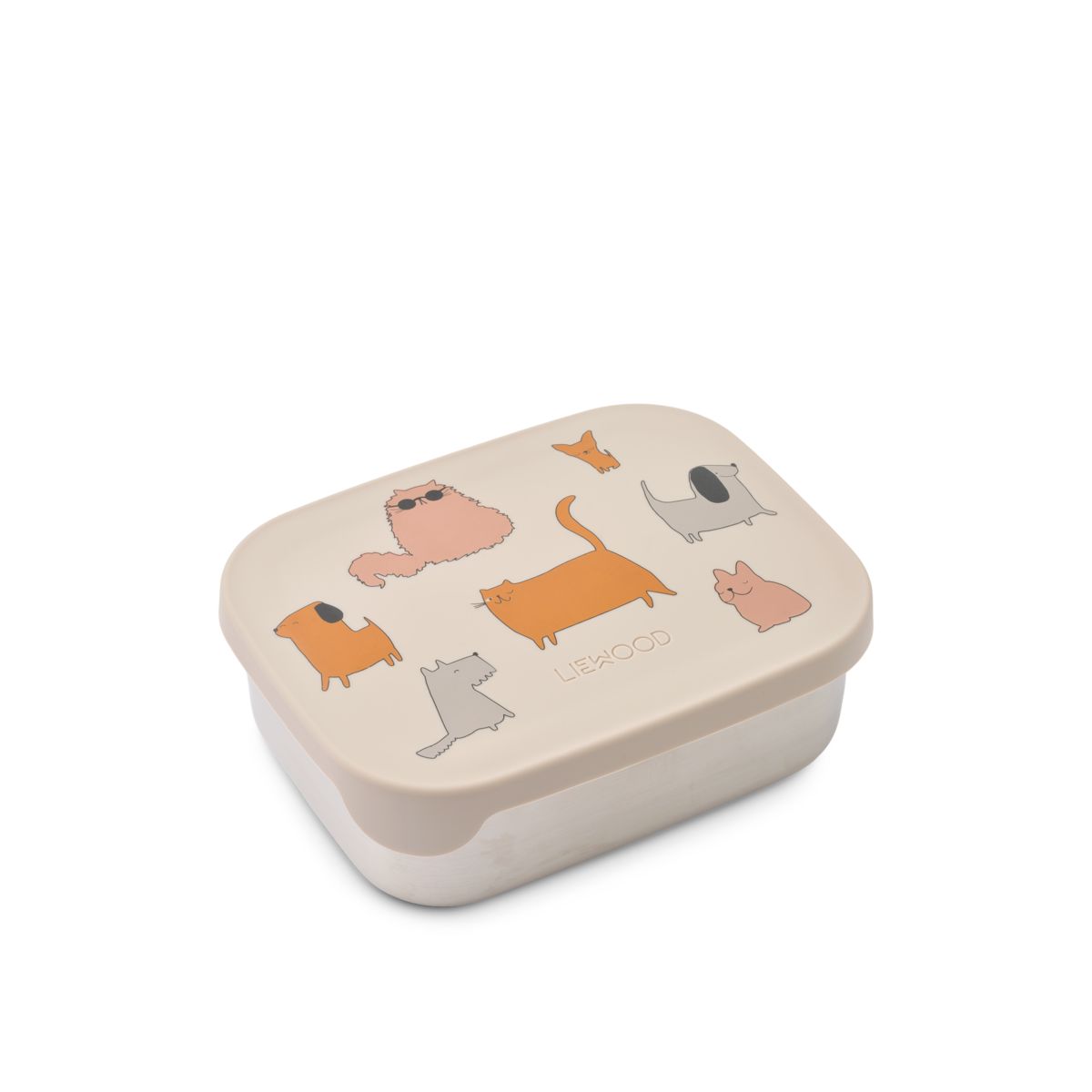 Liewood ARTHUR Lunchbox - Cats and Dogs / Sandy - Brotdose