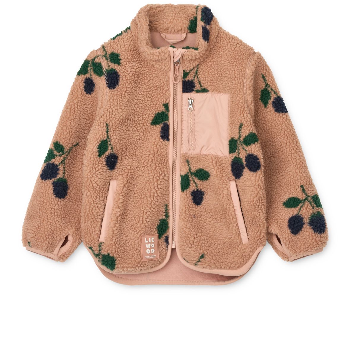 Liewood Nolan Fleecejacke - Berry / Pale Tuscany - Jacke