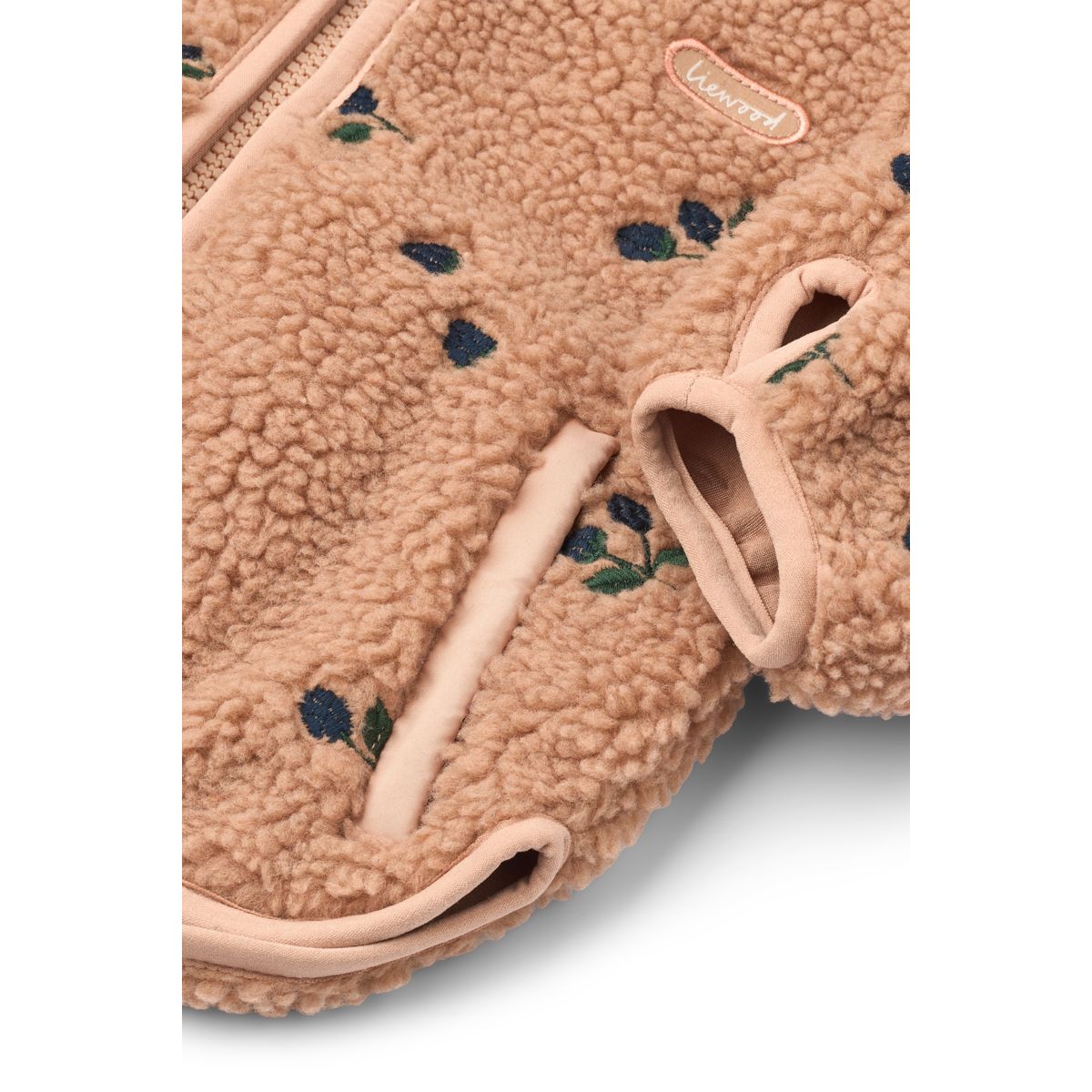 Liewood Mara Fleecejacke mit Ohren - Berry / Pale tuscany / Embroidery - Jacke