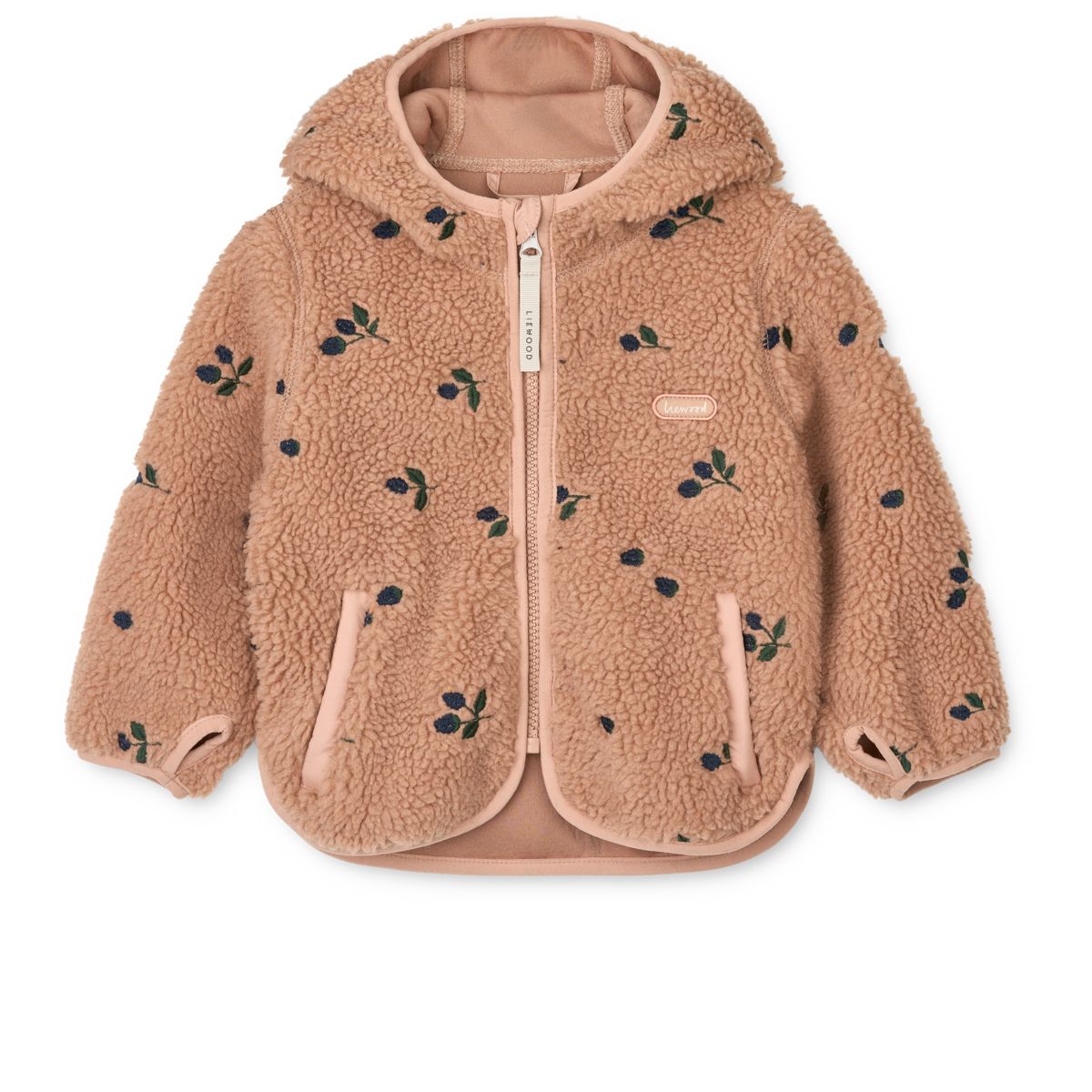 Liewood Mara Fleecejacke mit Ohren - Berry / Pale tuscany / Embroidery - Jacke