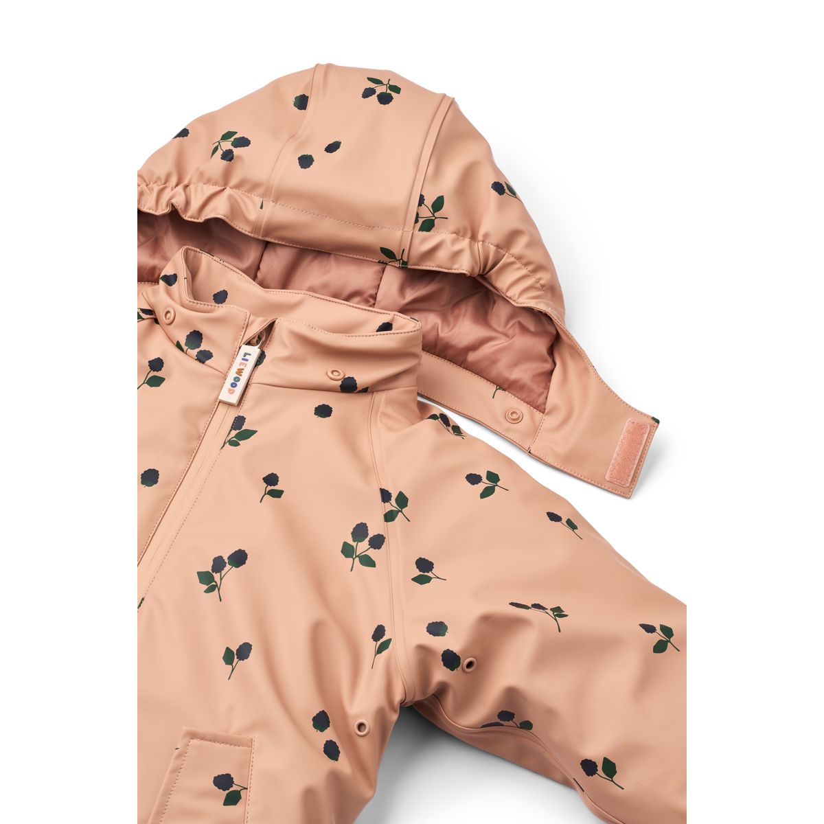 Liewood MADDY PU-Regenkombi - Berry / Pale tuscany / Embroidery - SUIT
