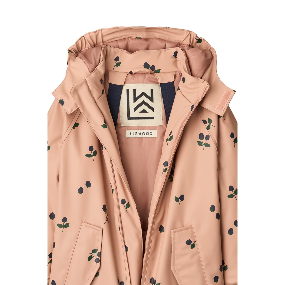 Liewood MADDY PU-Regenkombi - Berry / Pale tuscany / Embroidery - SUIT