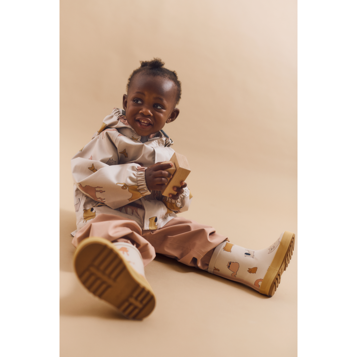 Liewood Manu Regenbekleidungsset - Cats and Dogs / Sandy - Satz