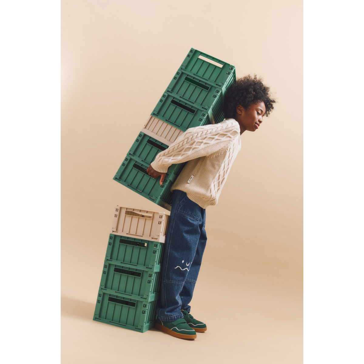 Liewood CALLIO Zopfmuster-Pullover - Sandy - Pullover