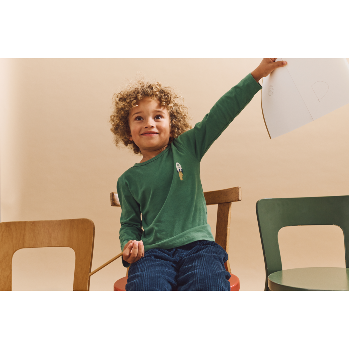 Liewood APIA Langarm T-Shirt - Love my planet / Dusty ivy multi mix - T-shirt