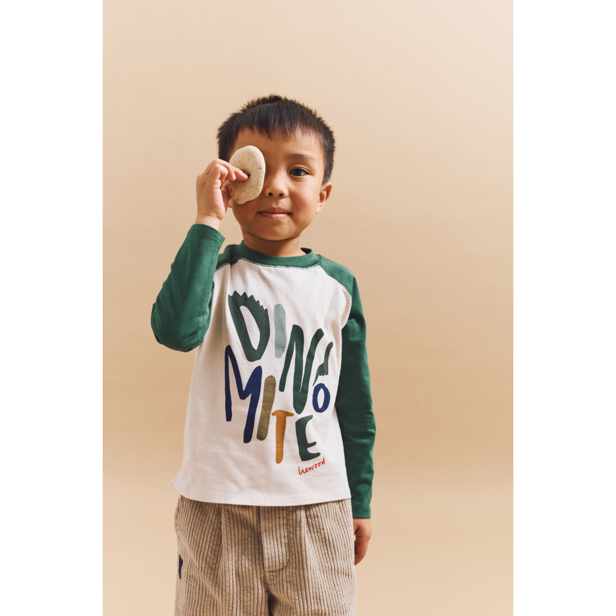 Liewood ELLINGTON Langarm-T-Shirt - Dinomite / Garden green / Sandy - T-shirt