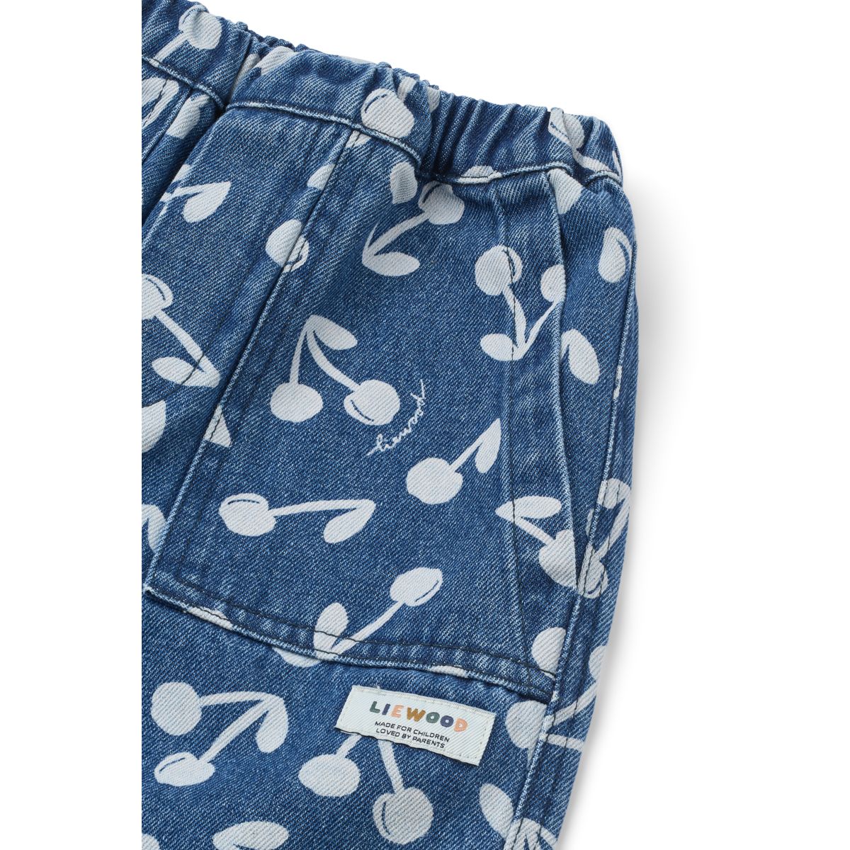 Liewood CESAR Bedruckte Jeanshose - Cherry blossom / Medium blue denim - Hose