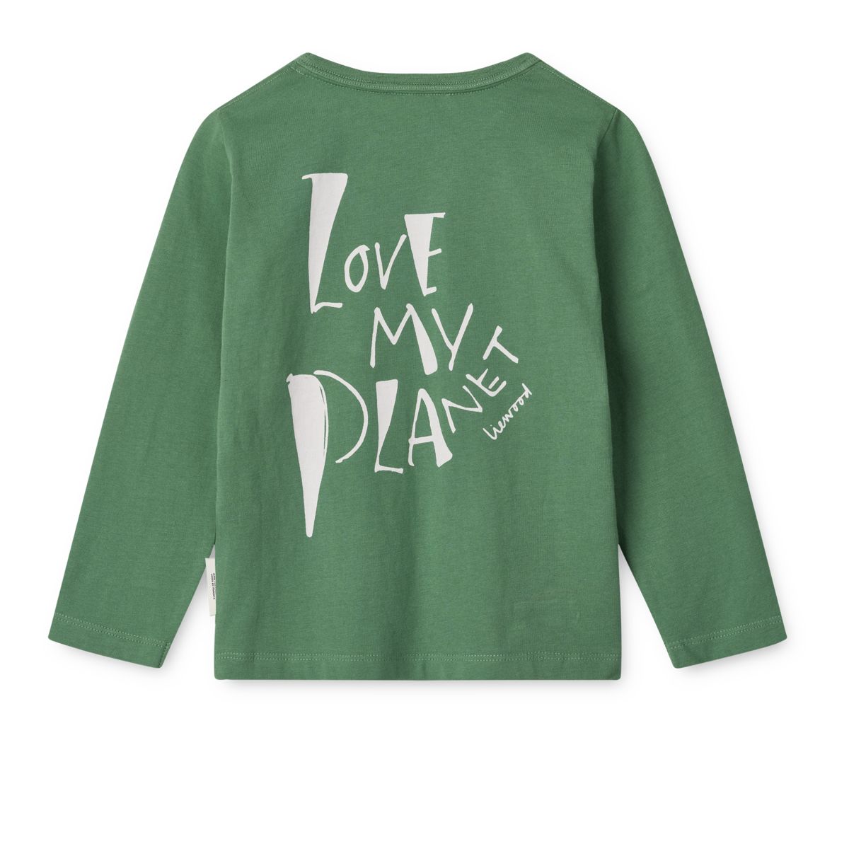 Liewood APIA Langarm T-Shirt - Love my planet / Dusty ivy multi mix - T-shirt