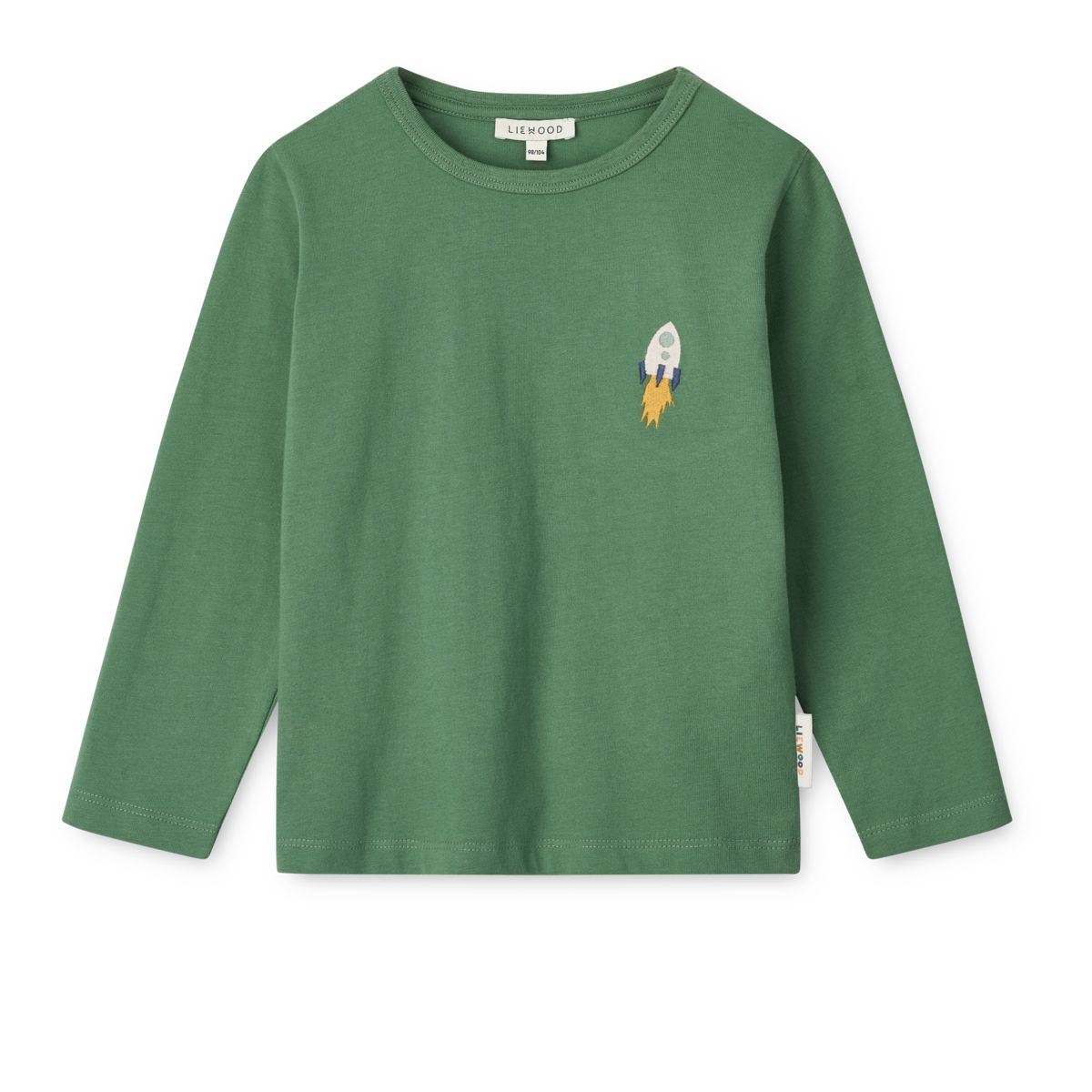 Liewood APIA Langarm T-Shirt - Love my planet / Dusty ivy multi mix - T-shirt