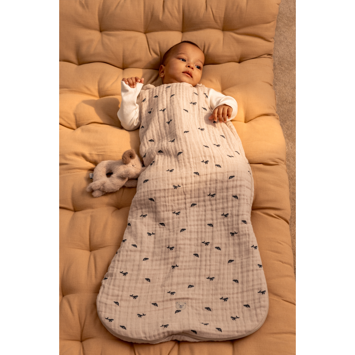 Liewood FLORA Bedruckter Schlafsack - Mini whale / Sandy - Schlafsack