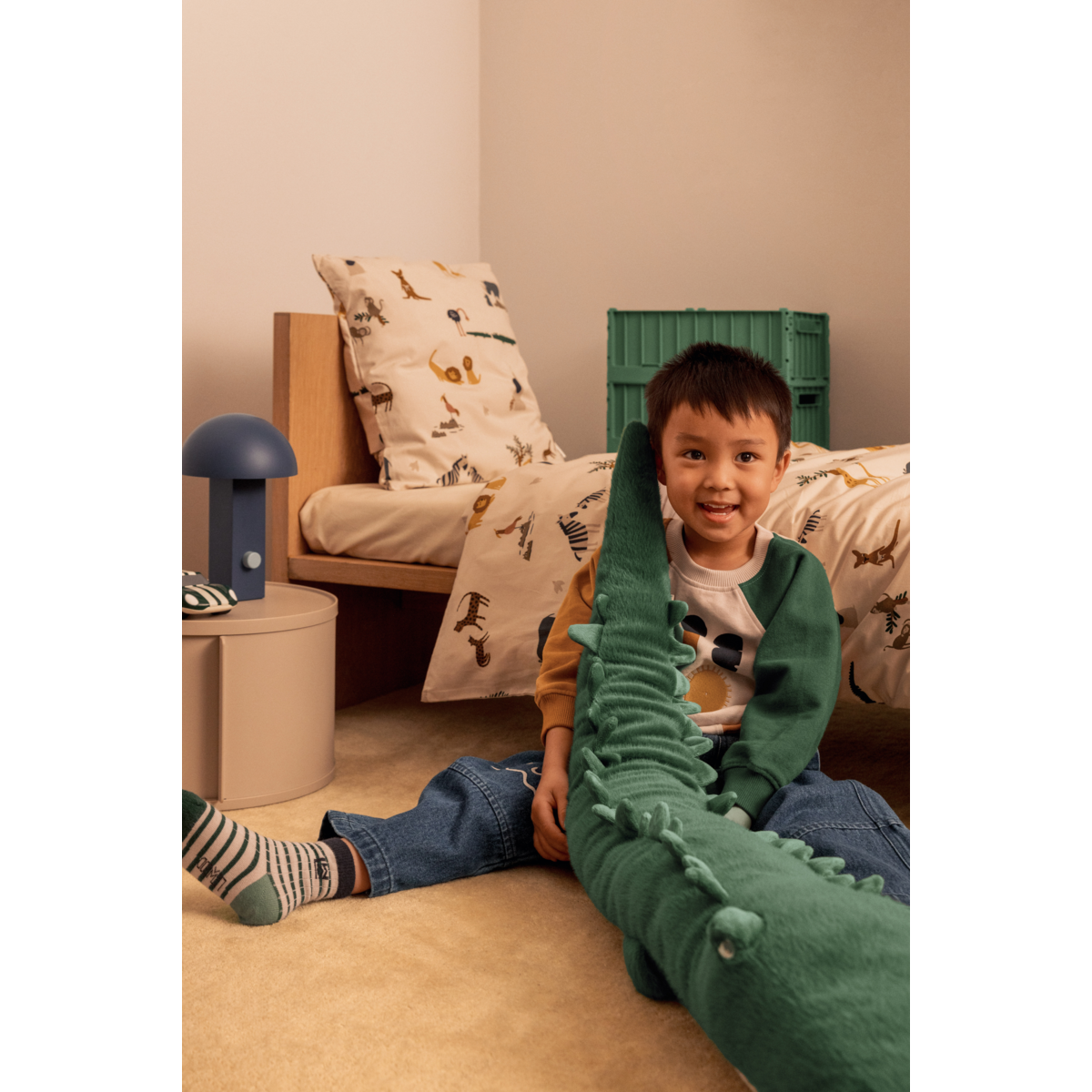 Liewood BRAYDEN Krokodil-Teddy - Garden green - Polaires