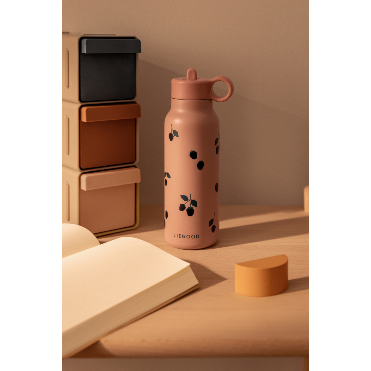 Liewood Falk Wasserflasche 350 ml - Berry / Pale Tuscany - Wasserflasche