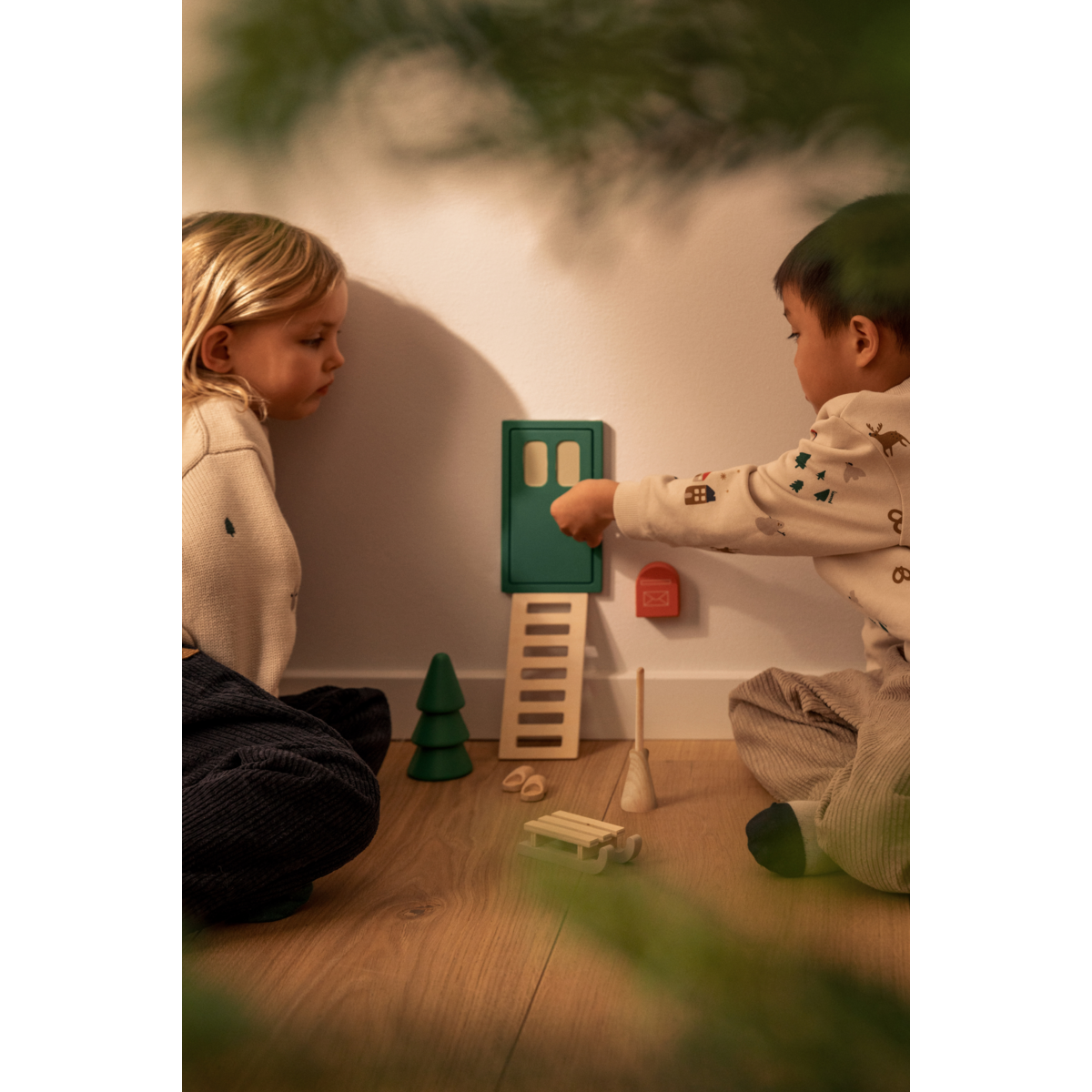 Liewood Lena Elfentür - Garden green multi mix - Weihnachten