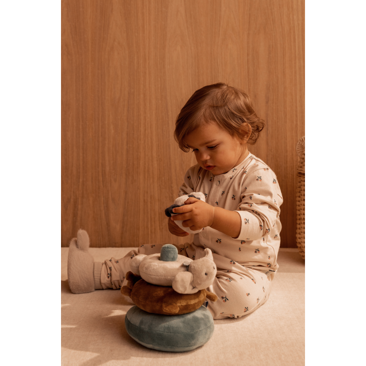 Liewood BIRK Bedruckter Pyjama-Einteiler - Peach mini / Sea shell - Pyjama-Jumpsuit