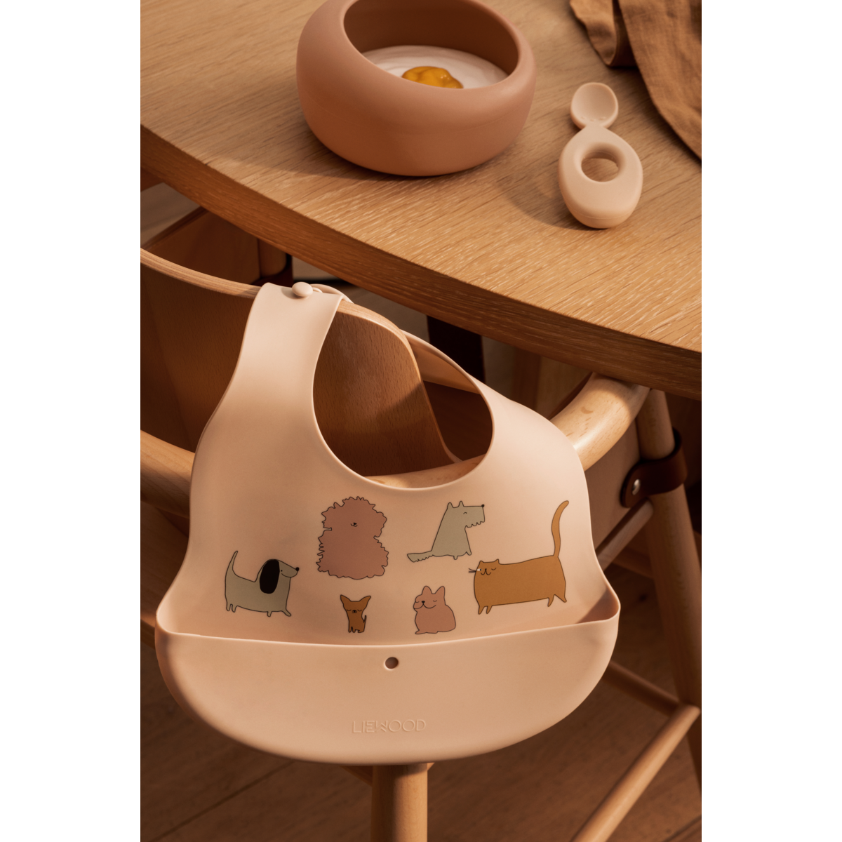 Liewood Sparia Schale mit Löffel - Tuscany rose / Apple blossom - Schalen