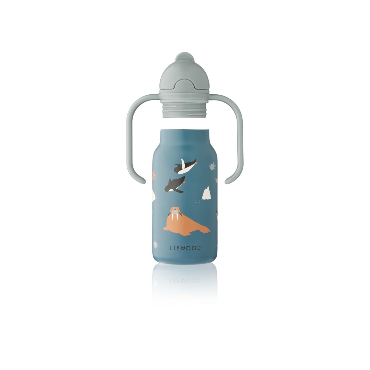 Liewood KIMMIE Bedruckte Flasche 250 ml - Arctic Sea / Ocean view - Wasserflasche