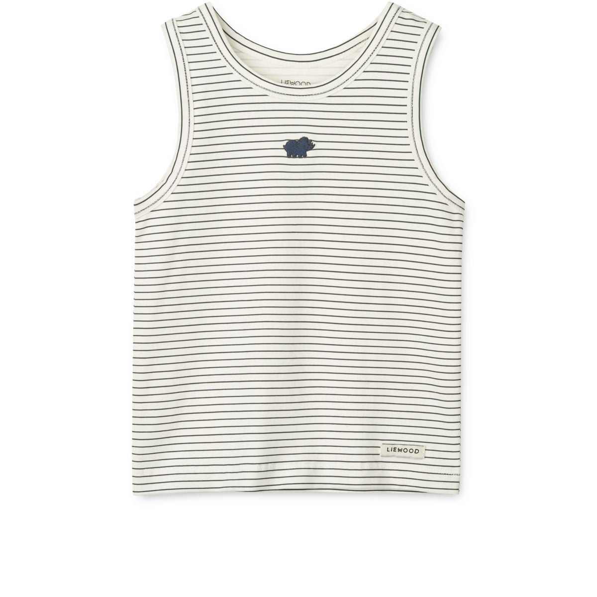 Liewood FARIS Tank Top 2er-Pack - Mini dinosaurs creme / stripe mix - Tank top