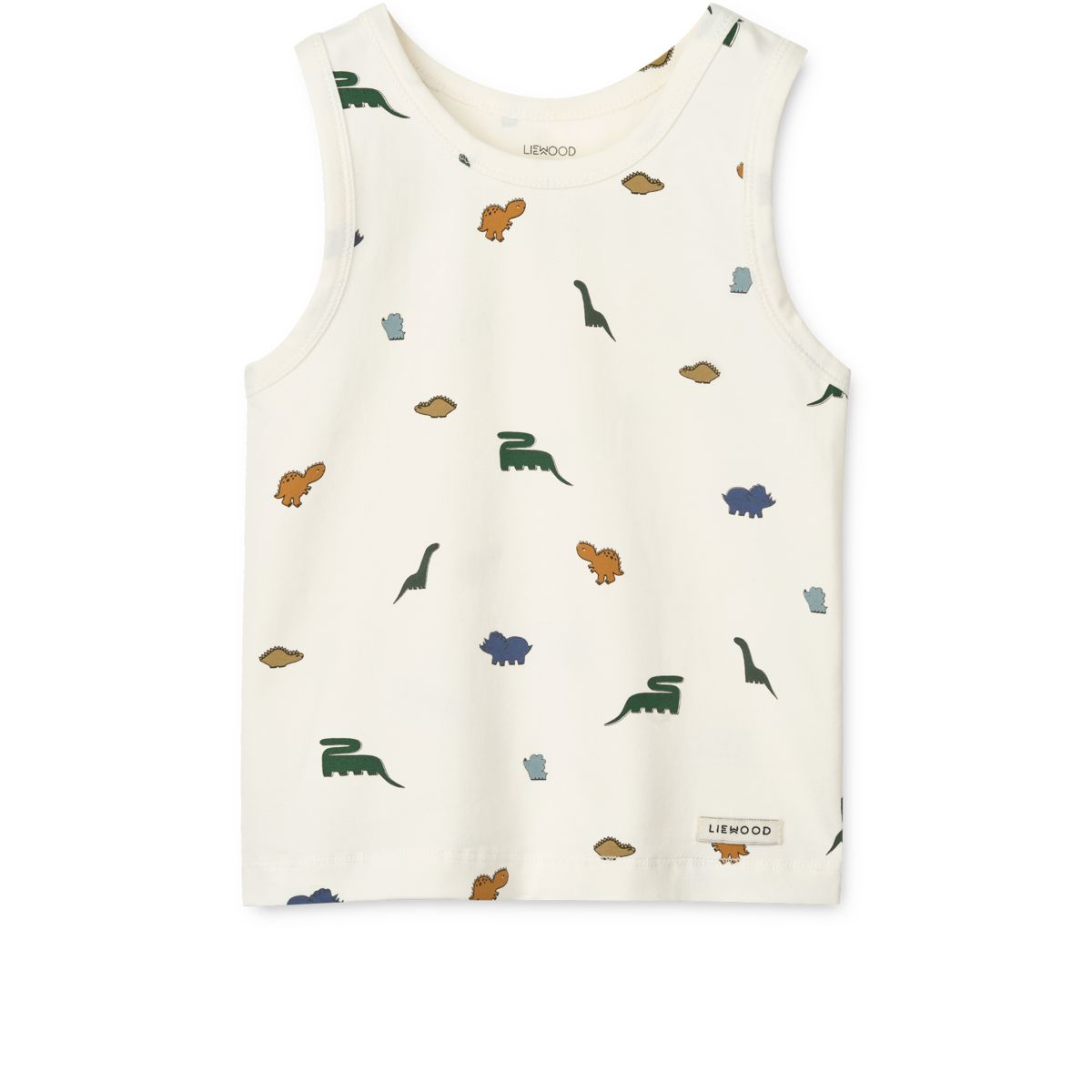 Liewood FARIS Tank Top 2er-Pack - Mini dinosaurs creme / stripe mix - Tank top