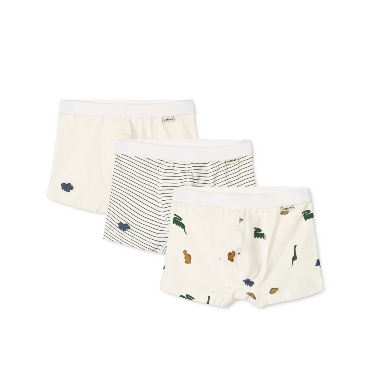 Liewood MARVIN Boxershorts 3er-Pack - Mini dinosaurs creme mix - Boxershorts