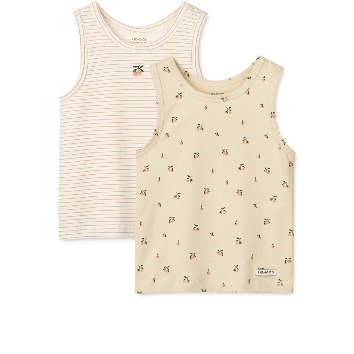Liewood FARIS Tank Top 2er-Pack - Mini peach sea shell / stripe mix - Tank top