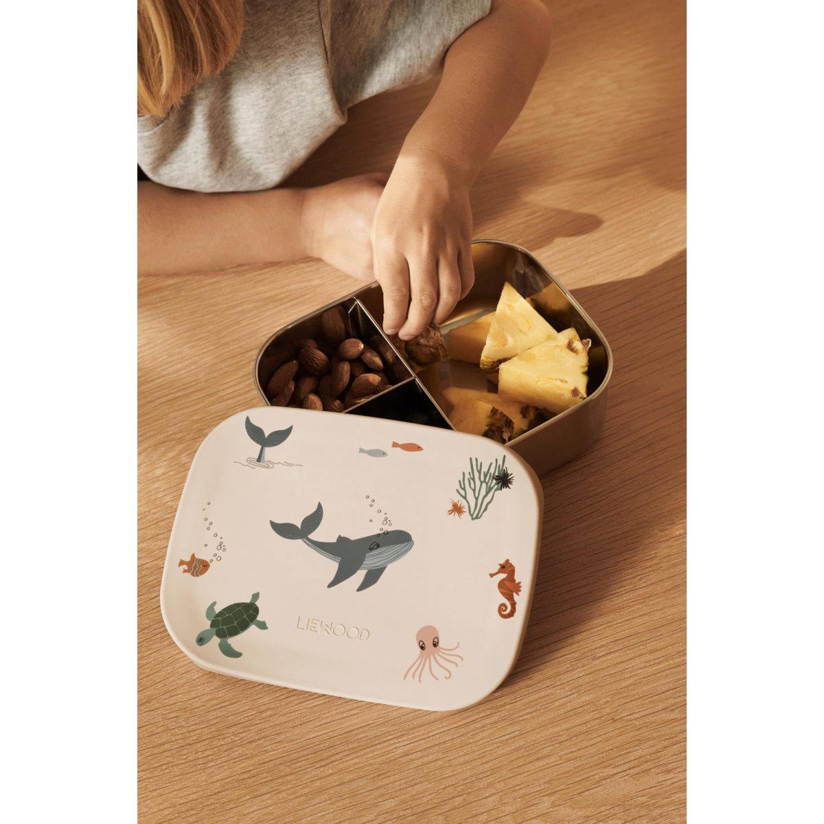 Liewood ARTHUR Lunchbox - Sea creature / Sandy - Brotdose