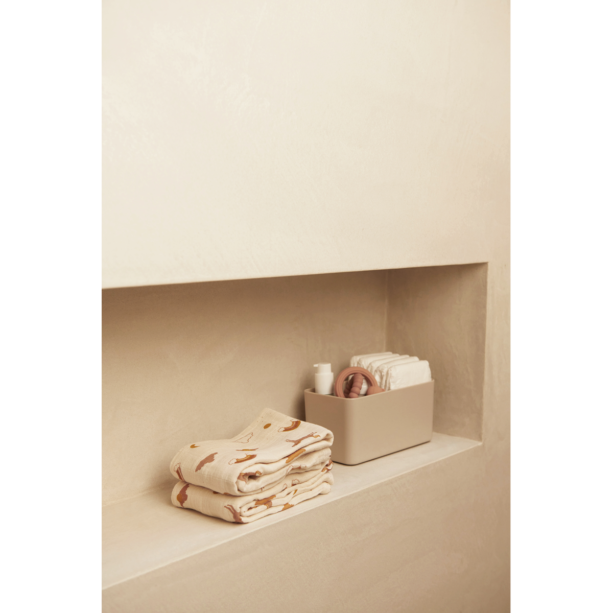 Liewood Lewis Baumwollmusselin Tuch 2er-Pack - Dream / Ecru - Musselin Tuch