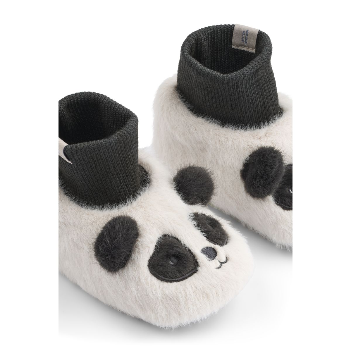BETH Panda Hausschuhe - Sandy / Dark grey