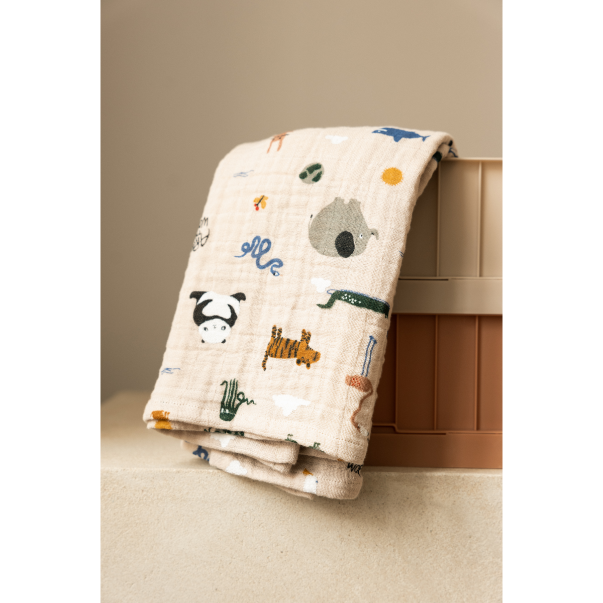LEWIS Mulltücher 2er-Pack - Around the world / Sandy