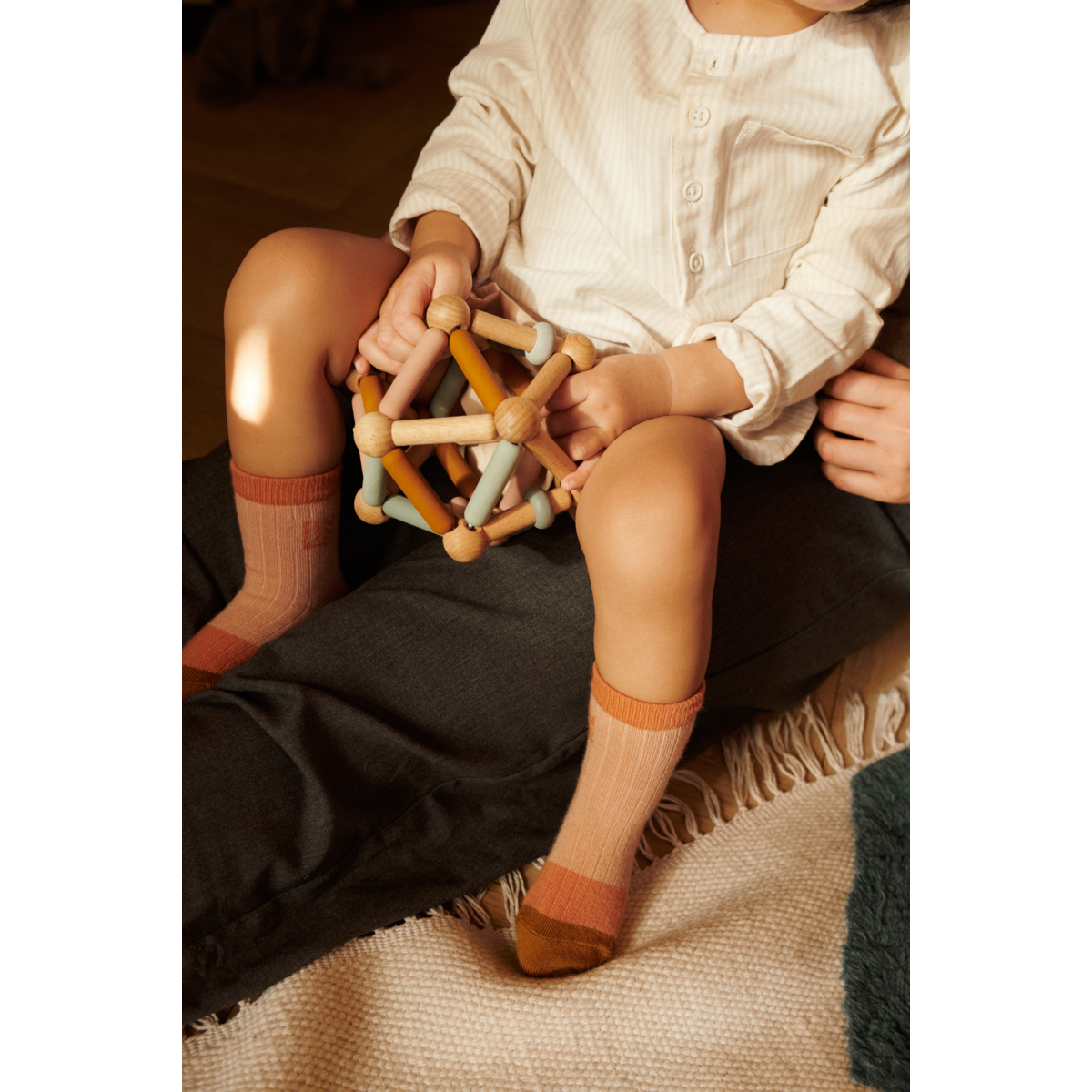 Liewood Annemette Baby Motorikspielzeug - Mustard multi mix - Rassel