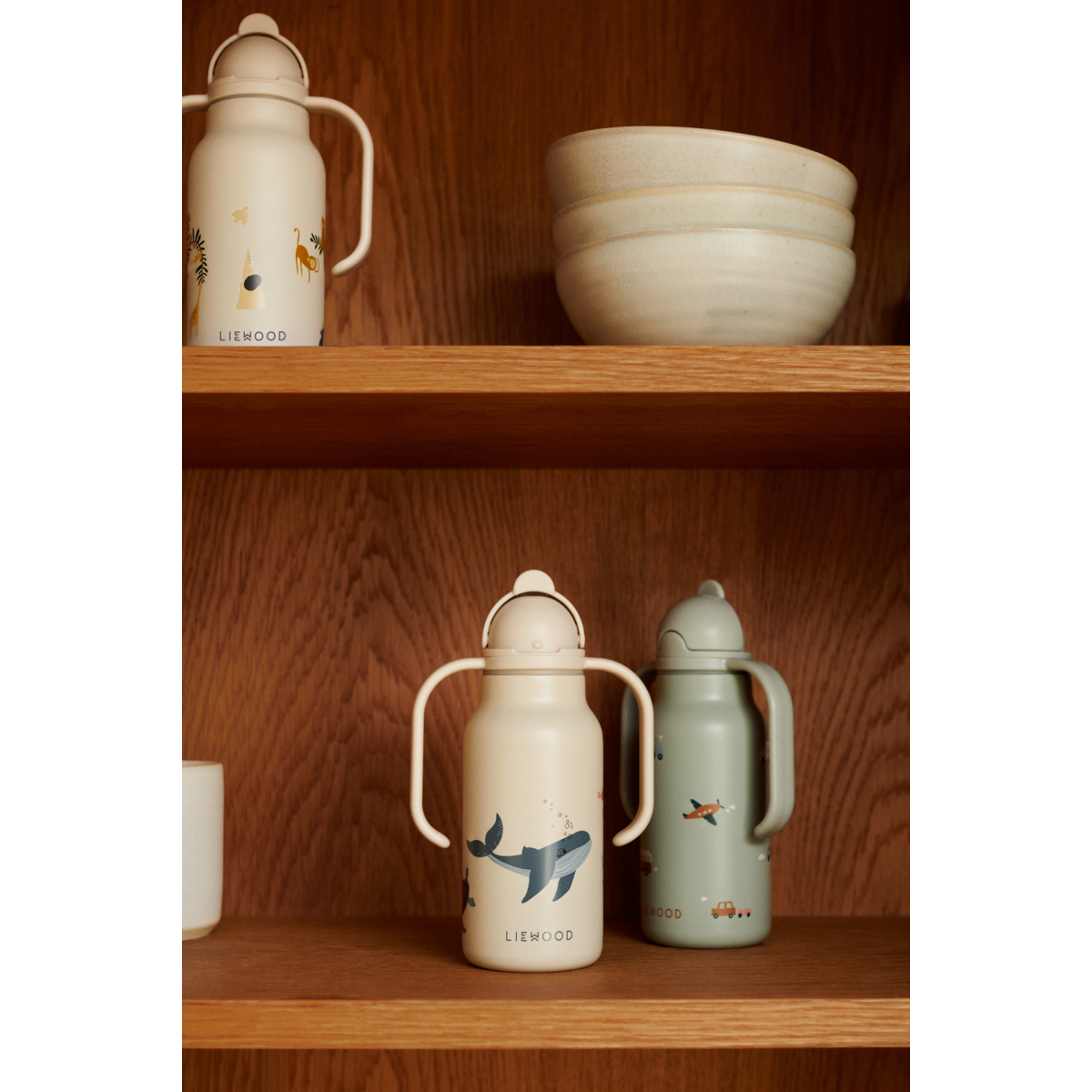 Liewood Kimmie Steel Water Bottle 250 Ml - Sea creature / Sandy - WATER BOTTLE