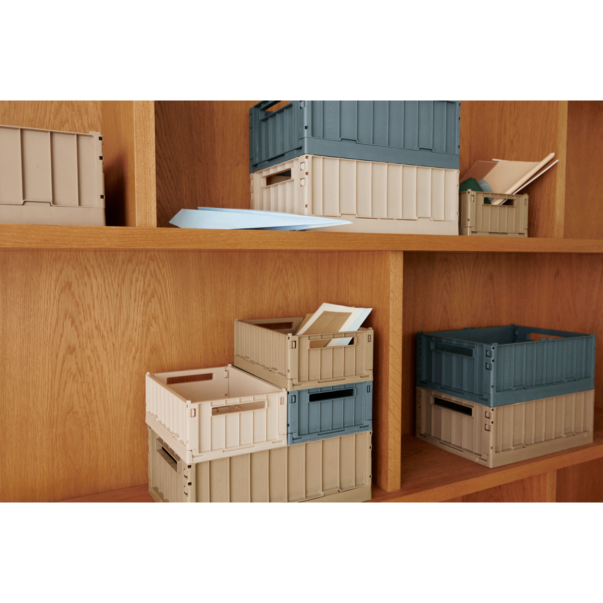Liewood WESTON Aufbewahrungsbox Medium, 2er-Pack - Oat - Aufbewahrungsbox