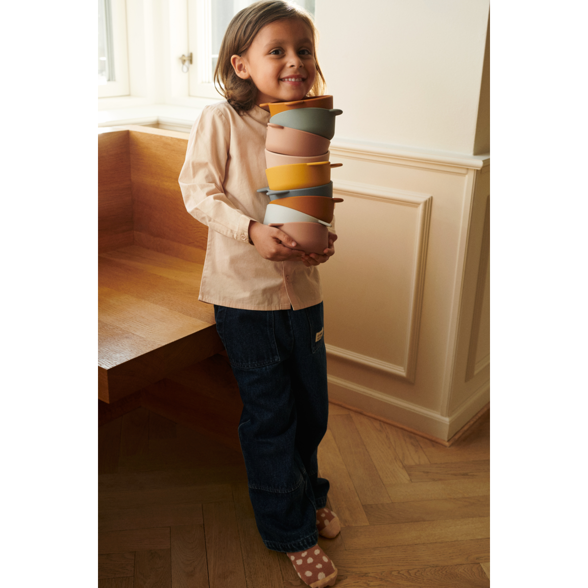 Liewood Iggy Silikonschalen 4er Pack - Rose mix - Schalen