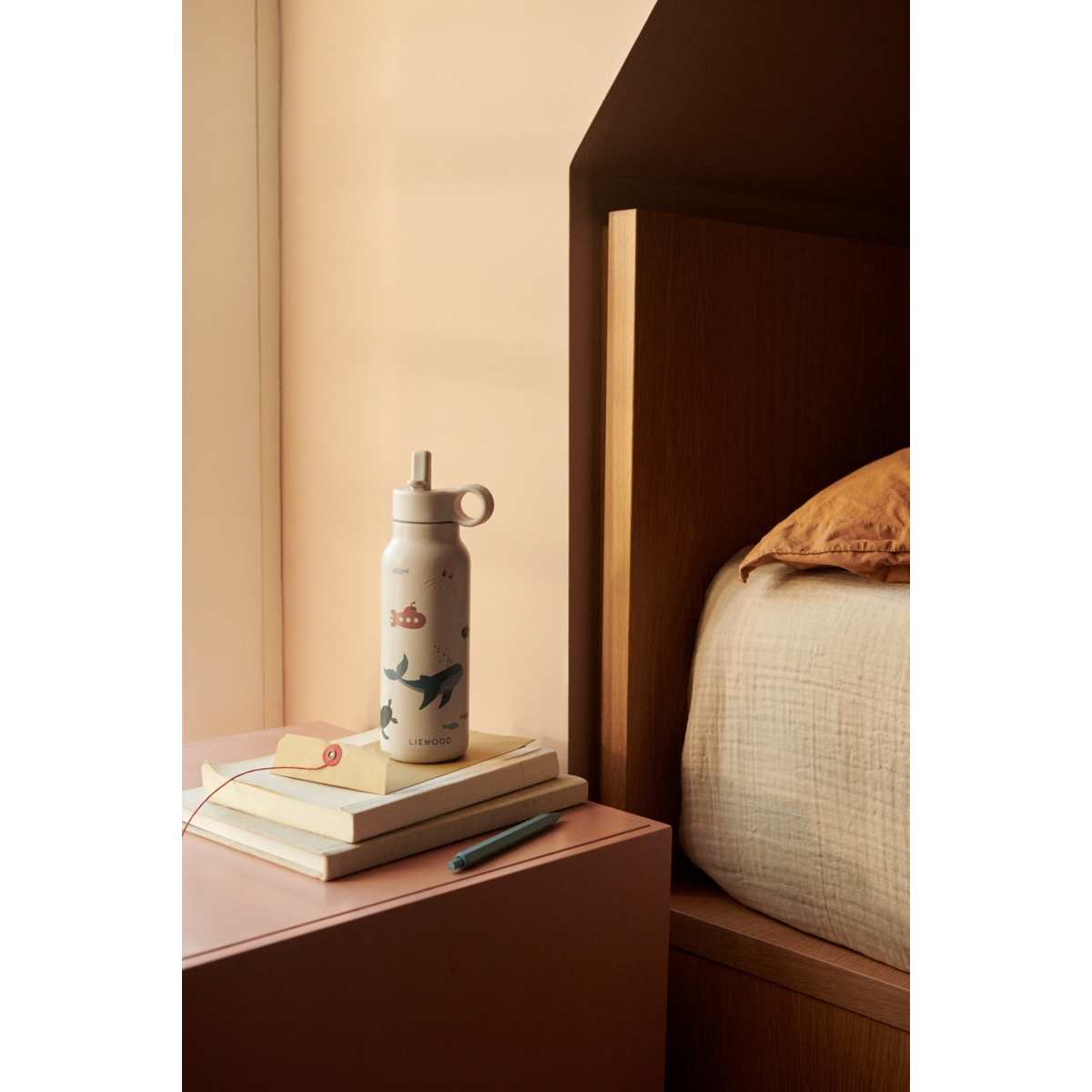 Liewood Falk Wasserflasche 350 ml - Sea creature / Sandy - Wasserflasche