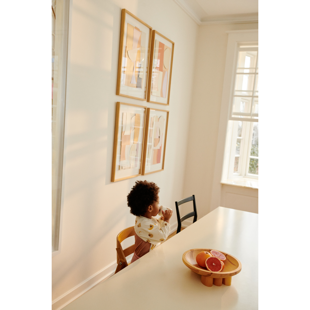 Liewood MERLE Bedrucktes Ärmellätzchen - Elephant / Creme de la creme - Cape Lätzchen