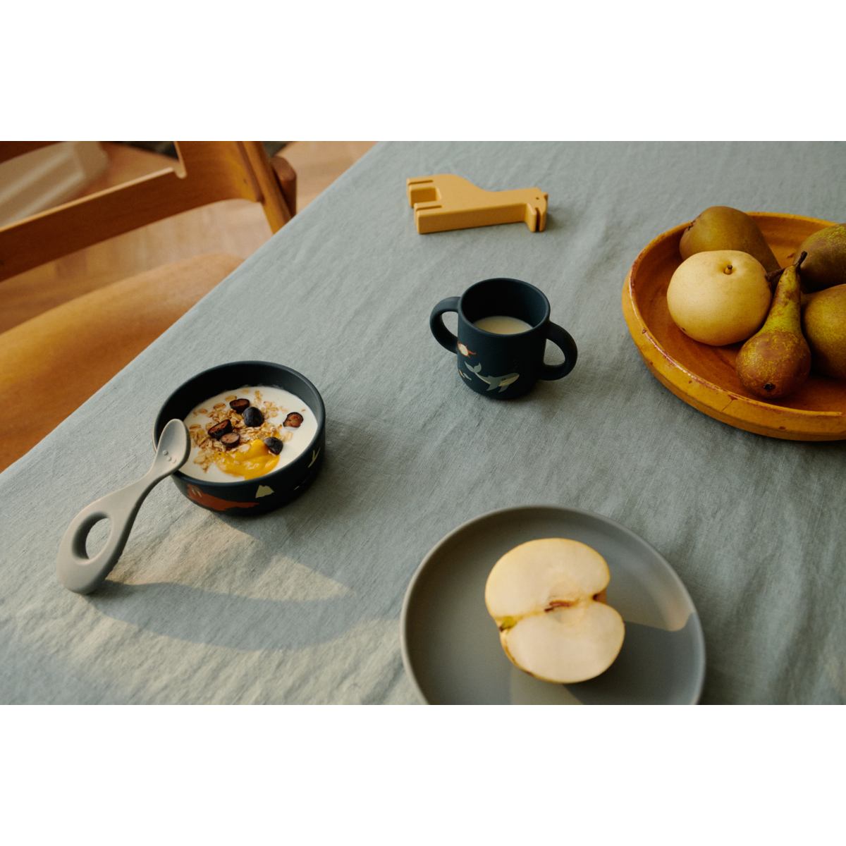 Liewood VIVI Silikon Geschirrset - Arctic Sea / Ocean view - Geschirr satz