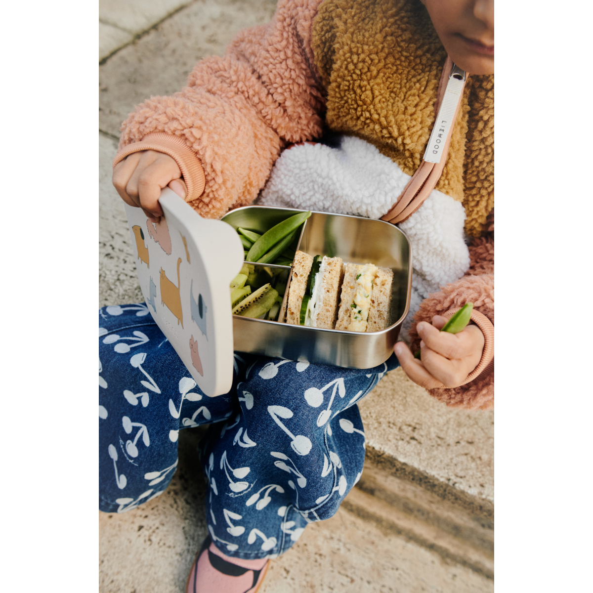 Liewood ARTHUR Lunchbox - Cats and Dogs / Sandy - Brotdose