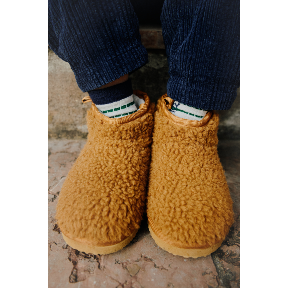 ALBAN Fleece-Schuhe - Golden caramel