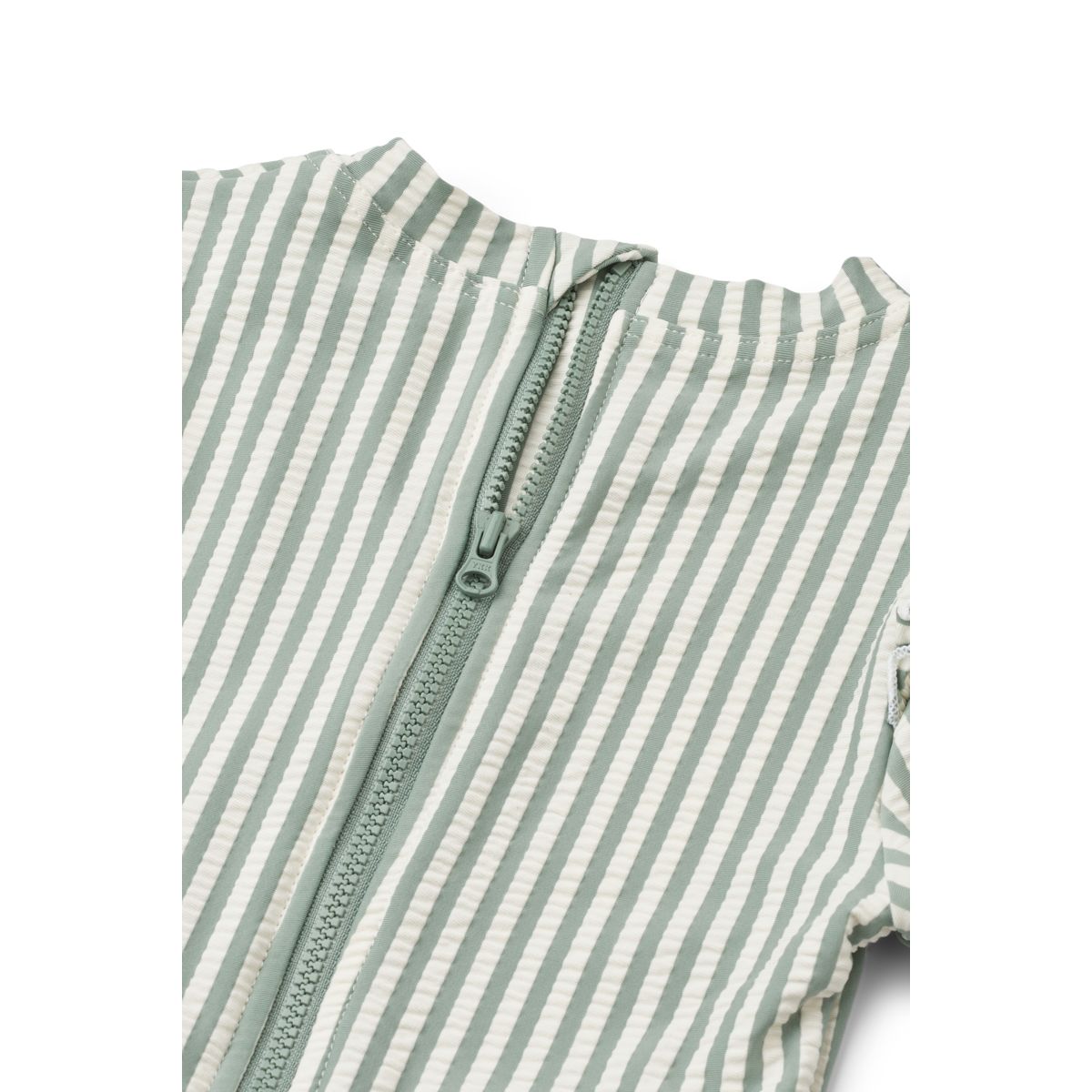 Liewood SILLE Seersucker-Baby-Badeanzug - Y/D stripe Peppermint / Creme de la creme - Badeanzug