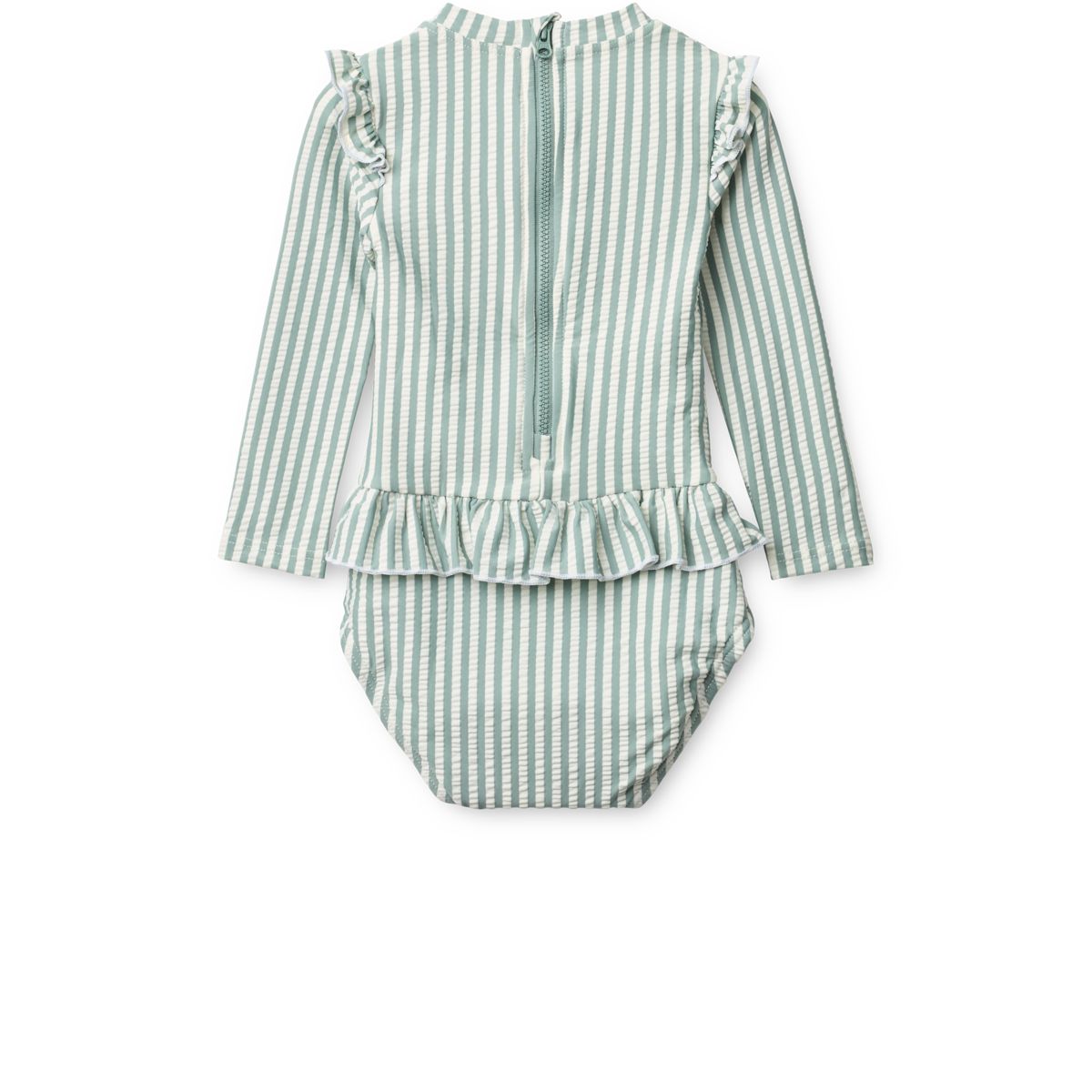 Liewood SILLE Seersucker-Baby-Badeanzug - Y/D stripe Peppermint / Creme de la creme - Badeanzug