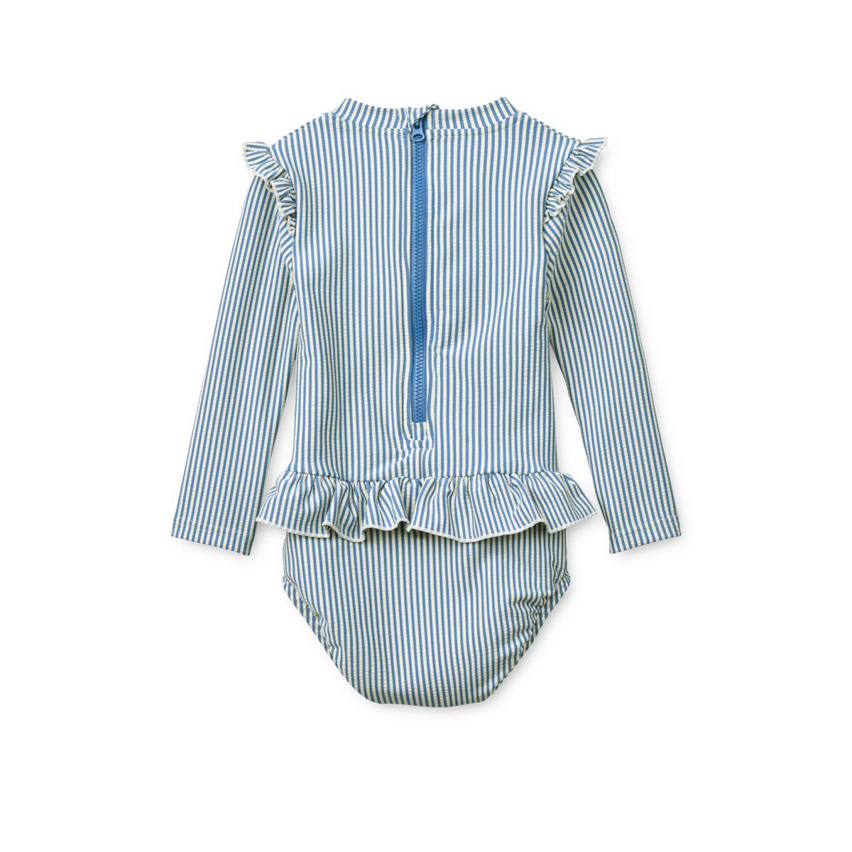 Liewood SILLE Seersucker-Baby-Badeanzug - Riverside / Creme de la creme - Badeanzug