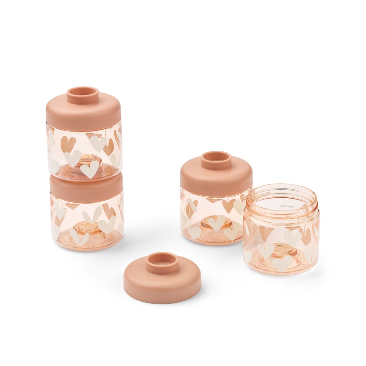 Liewood DOMINIQUE Babynahrungsboxen - Sweethearts / Pale tuscany - Snackbox