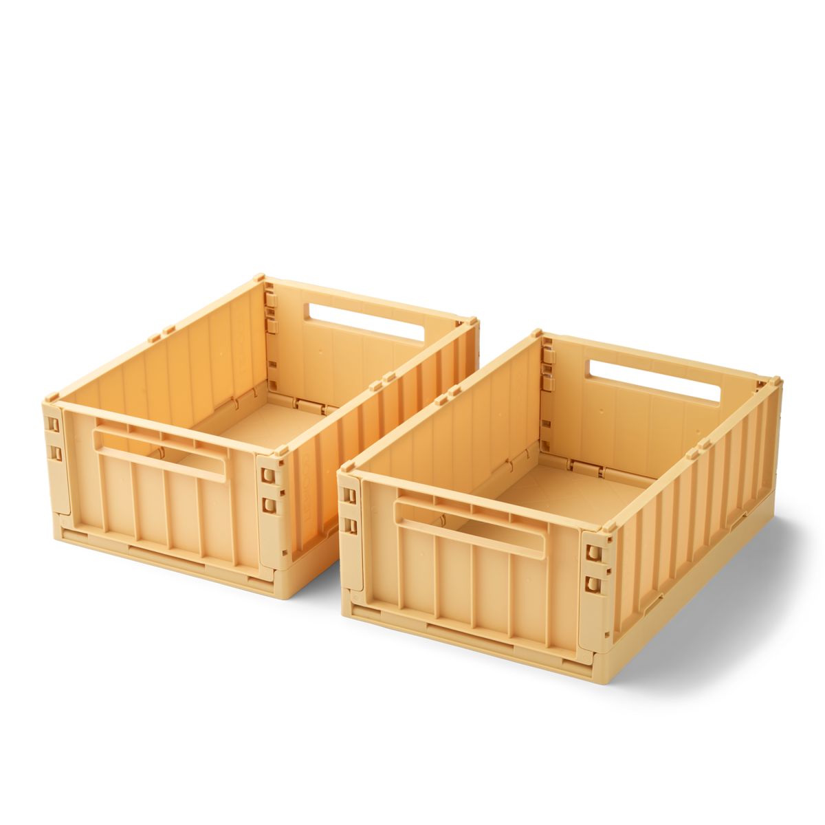 WESTON Aufbewahrungsbox Medium, 2er-Pack - Lemon yellow